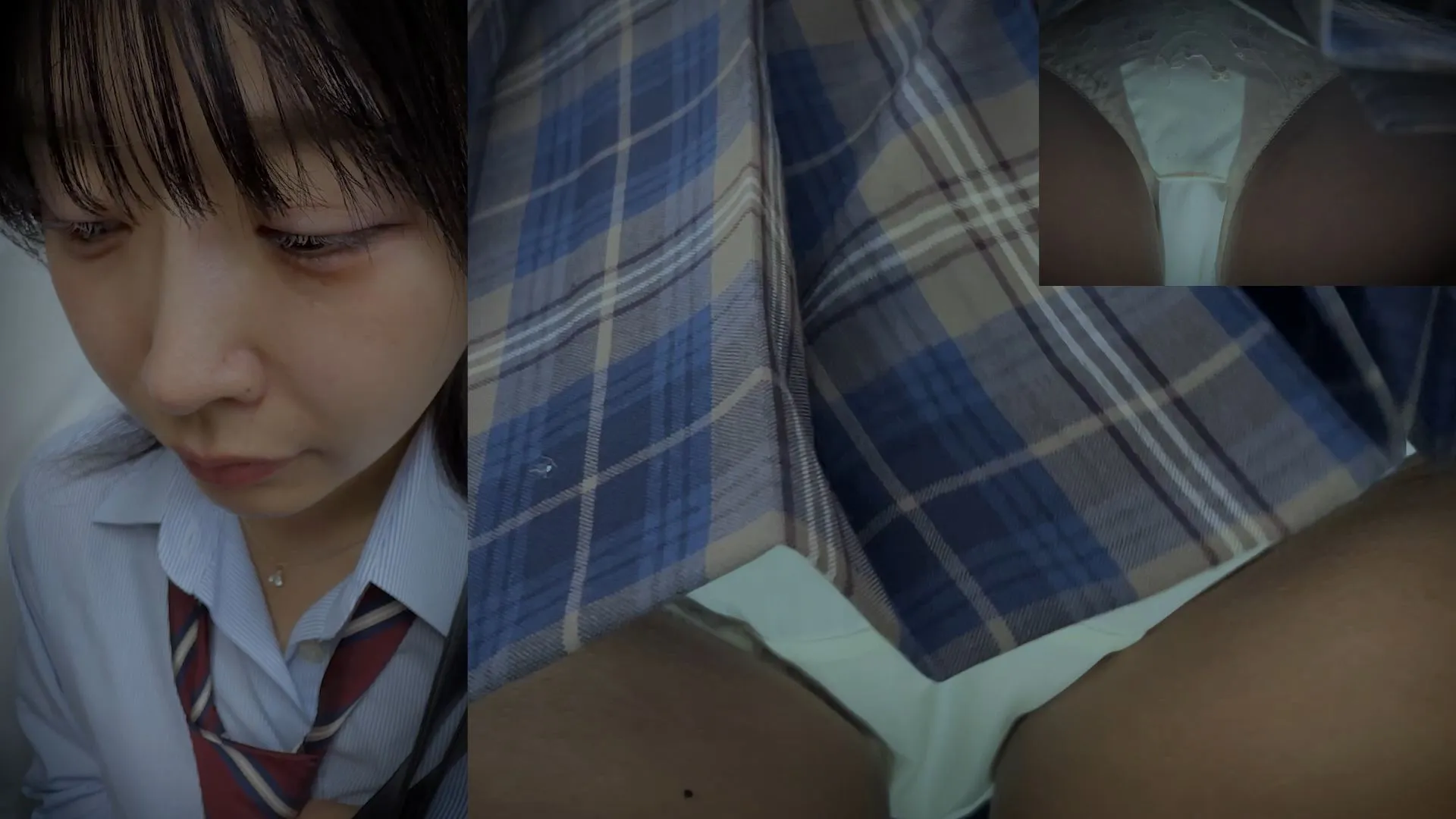 カースト上位そうなJKが数日間にわたって同じ男に痴漢される記録映像w